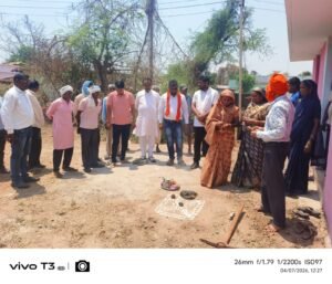 संजय बैंस के आतिथ्य में हुआ लाखों रूपये के विकास कार्य का भूमिपूजन ।