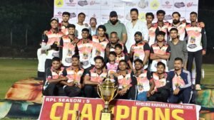 राजहरा प्रीमियर लीग सीजन-5 महेश के हरफनमौला प्रदर्शन  के बदौलत यस टी -11 ने फाइनल मैच 53 रन से जीता।