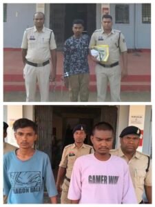 शराब पीने के लिए लुट पाट करने वाले तीन आरोपियों को बालोद पुलिस ने किया गिरफ्तार ।